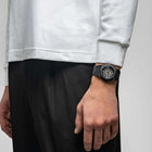 Ρολόι D1 Milano Carbon Diver D1-PDBJ01 Με Μαύρο Μπρασελέ