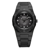 Unisex ρολόι D1 Milano Carbon Diver D1-PDBJ01 με μαύρο πολυκαρμπονικό μπρασελέ και μαύρο καντράν.
