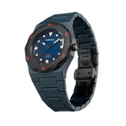 Ρολόι D1 Milano Carbon Diver D1-PDBJ02 Με Μπλε Μπρασελέ