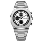Ρολόι D1 Milano Chrono D1-CHBJ28 Με Ασημί Μπρασελέ & Μαύρο Καντράν