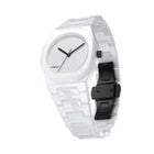 Ρολόι D1 Milano Essential Ceramic White 37 mm D1-CEBU02 Με Λευκό Κεραμικό Μπρασελέ