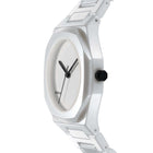 Ρολόι D1 Milano Essential Ceramic White 37 mm D1-CEBU02 Με Λευκό Κεραμικό Μπρασελέ