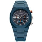 Ρολόι D1 Milano Polycarbon Blue 37 mm D1-PCBU09 Με Μπλε Μπρασελέ