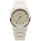 Ρολόι D1 Milano Polycarbon Beige 37 mm D1-PCBU16 με Μπεζ Μπρασελέ & Μπεζ Καντράν