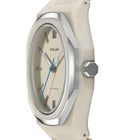 Ρολόι D1 Milano Polycarbon Beige 37 mm D1-PCBU16 με Μπεζ Μπρασελέ & Μπεζ Καντράν