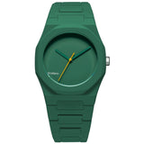 Ρολόι D1 Milano Polycarbon Green 37 mm D1-PCBU10 Με Πράσινο Μπρασελέ