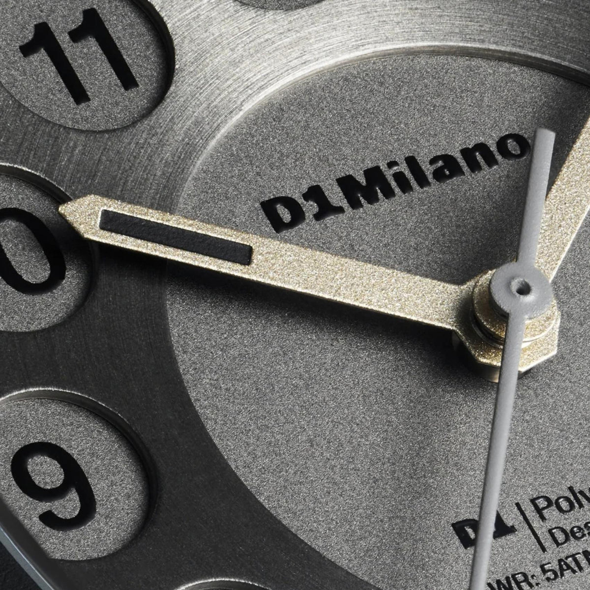 Ανθρακί καντράν ρολογιού D1 Milano Ring Ring D1-PCBU25 διαμέτρου 37mm