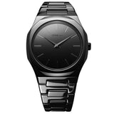 Ρολόι D1 Milano Ultra Thin Black Mirror D1-UTBU09 Με Μαύρο Μπρασελέ 38 mm
