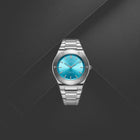 Ρολόι D1 Milano Ultra Thin Ice Sealed D1-UCBU03 με Ασημί Μπρασελέ & Μπλε Καντράν