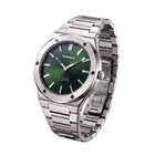 Ρολόι D1 Milano Ultra Thin Malachite Sealed D1-UCBU02 με Ασημί Μπρασελέ & Πράσινο