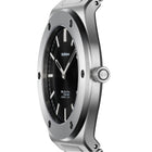 Ρολόι D1 Milano Ultra Thin Obsidian Sealed D1-UCBU01 με Ασημί Μπρασελέ & Μαύρο Καντράν