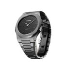 Ρολόι D1 Milano Ultra Thin Re-Gun 40 mm D1-UTBJ41 Με Ανθρακί Μπρασελέ