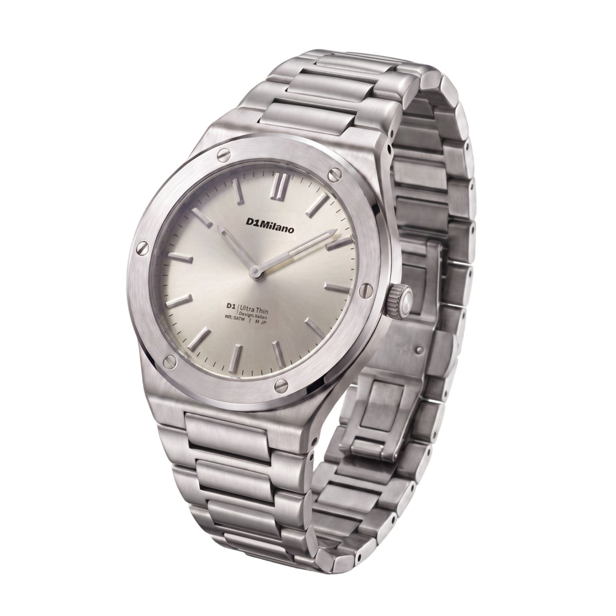 Γκρι καντράν ρολογιού D1 Milano Ultra Thin Stone Sealed D1-UCBU04 διαμέτρου 37mm