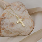 Βαπτιστικός Σταυρός για Κορίτσι MCS074 Χρυσός 14K Κλασικός Λουστρέ