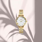 Ρολόι Vogue Bliss Mini 2020617041 Με Χρυσό Μπρασελέ & Λευκό Φίλντισι Καντράν