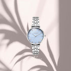 Ρολόι Vogue Bliss Mini 2020617082 Με Ασημί Μπρασελέ & Γαλάζιο Φίλντισι Καντράν