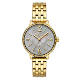 Γυναικείο ρολόι Vogue Caroline 2020613242 με χρυσό ατσάλινο μπρασελέ και γκρι καντράν διαμέτρου 34mm με ημερομηνία.