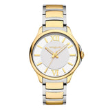 Γυναικείο ρολόι VOGUE Marilyn 2020613061 που συνδυάζει δίχρωμο μπρασελέ από ανοξείδωτο ατσάλι, ασημί καντράν και χρυσούς δείκτες.