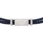 Ανδρικό Βραχιόλι Emporio Armani EGS2995040 Essential Δερμάτινο Μπλε