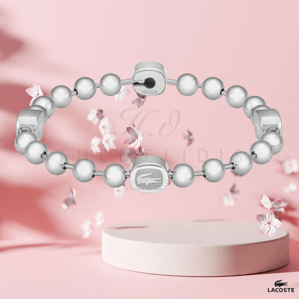 Γυναικείο Βραχιόλι Lacoste 2040408 Με Ασημί Χάντρες