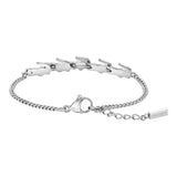 Γυναικείο Βραχιόλι Lacoste Ατσάλινο Ασημί με Ζιργκόν 2040509, πίσω πλευρά.