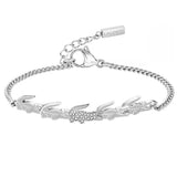 Γυναικείο Βραχιόλι Lacoste Ατσάλινο Ασημί με Ζιργκόν 2040509