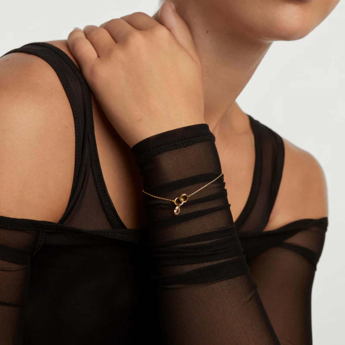 Βραχιόλι Pdpaola PU01-776-U Peach Lily Επίχρυσο Με Ζιργκόν