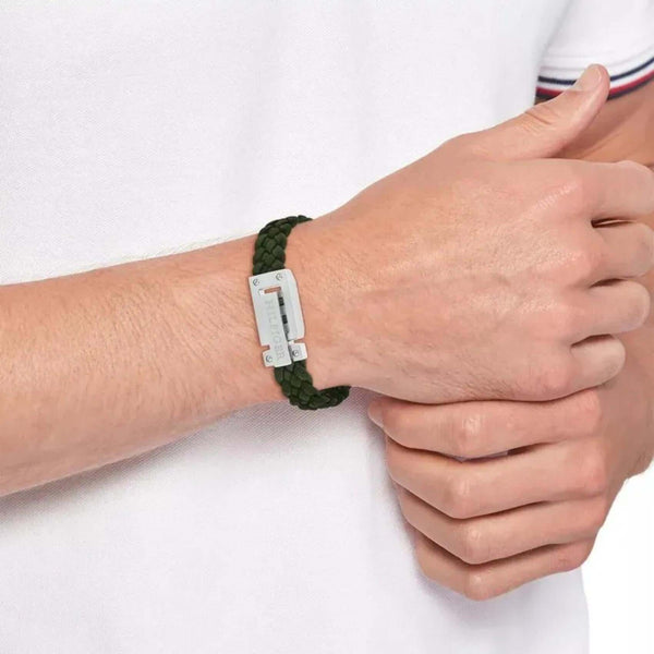 Βραχιόλι Tommy Hilfiger 2790518 Δερμάτινο Πράσινο