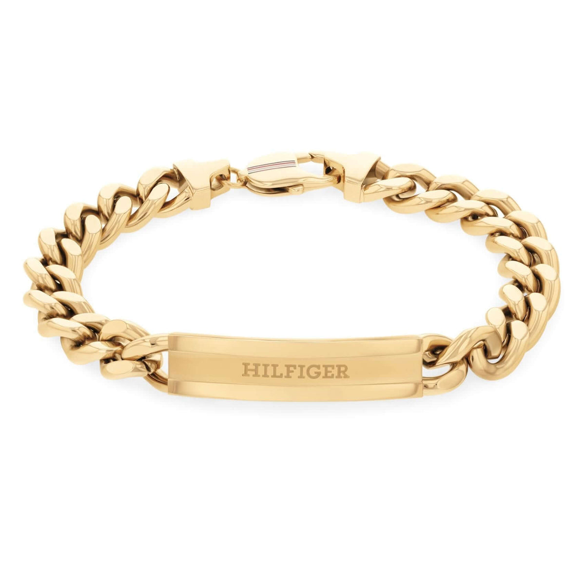 Bραχιόλι Tommy Hilfiger 2790580 σε χρυσό χρώμα από ανοξείδωτο ατσάλι με σχέδιο μπρασελέ.