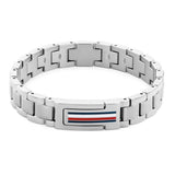 Ανδρικό βραχιόλι χειροπέδα Tommy Hilfiger 2790596 από ατσάλι σε ασημί χρώμα.