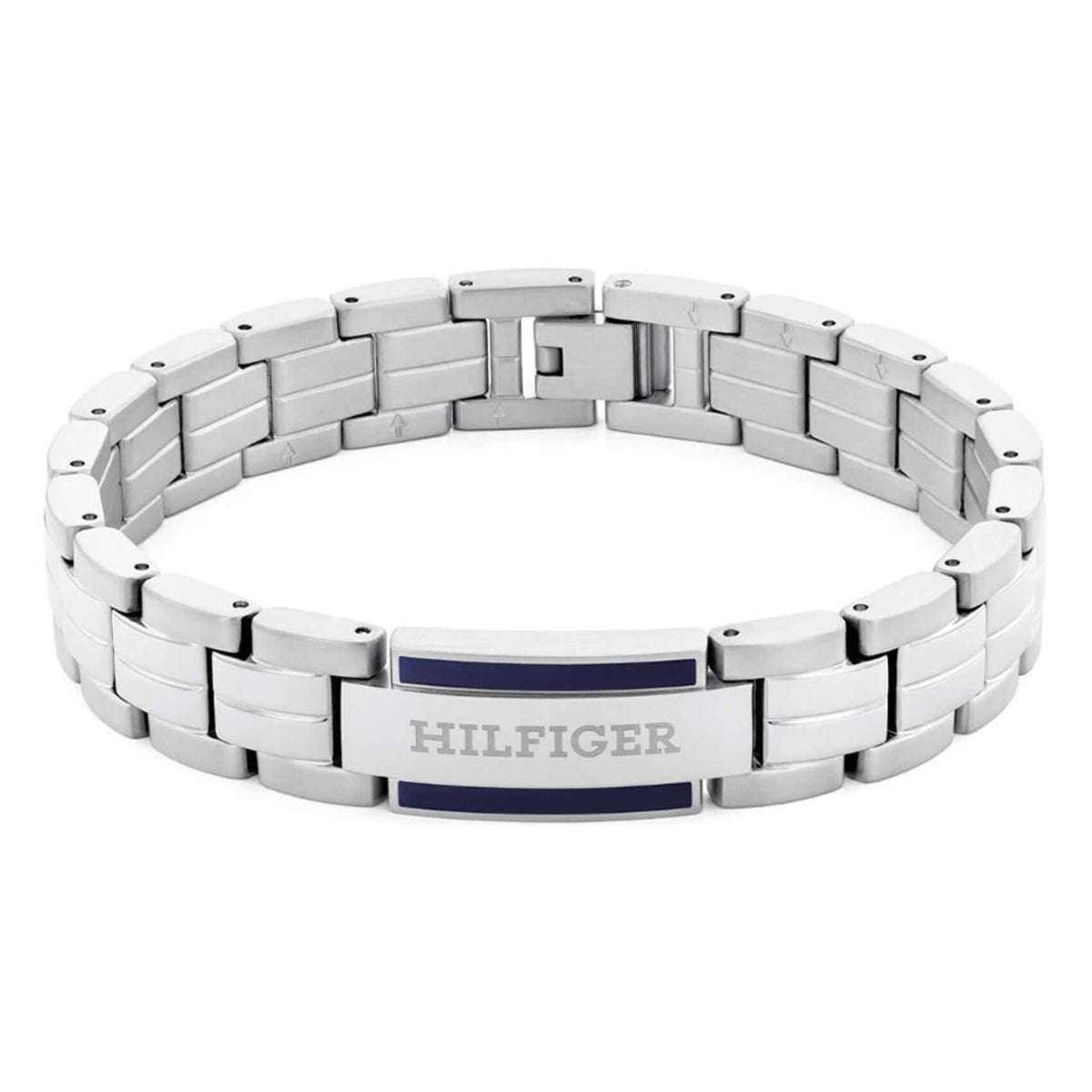 Ανδρικό βραχιόλι χειροπέδα Tommy Hilfiger 2790600 από ατσάλι σε ασημί χρώμα.