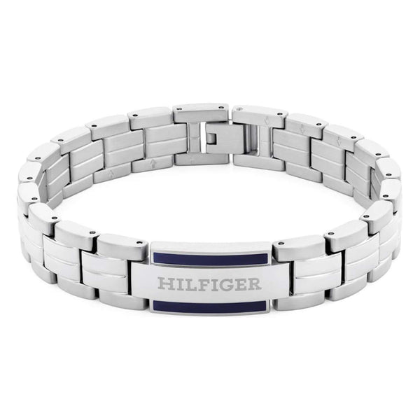 Ανδρικό βραχιόλι χειροπέδα Tommy Hilfiger 2790600 από ατσάλι σε ασημί χρώμα.