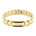 Ανδρικό Βραχιόλι Χειροπέδα Tommy Hilfiger 2790601 Ατσάλινο Σε Χρυσό Χρώμα