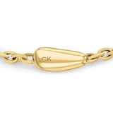 Γυναικείο βραχιόλι Calvin Klein 35000604 σε χρυσό χρώμα.