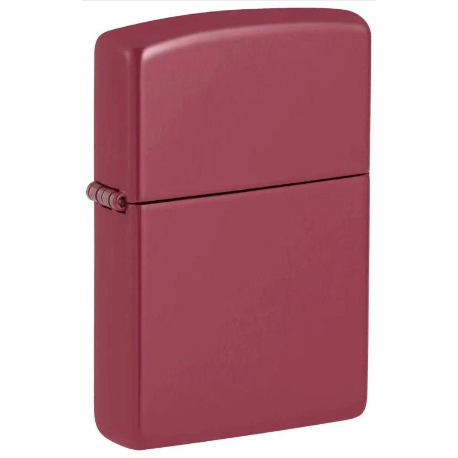 Αντιανεμικός αναπτήρας Zippo Classic Brick 49844 σε κόκκινο χρώμα και ματ υφή με δυνατότητα χαράγματος για ένα προσωποποιημένο δώρο.