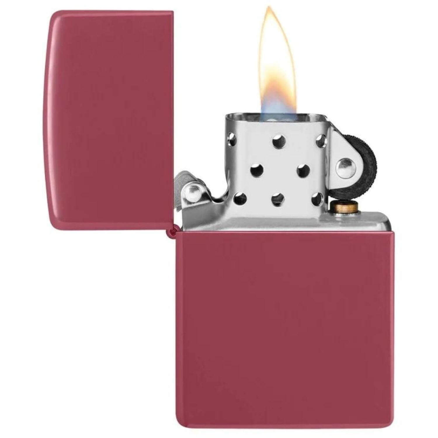 Αντιανεμικός αναπτήρας Zippo Classic Brick 49844 σε κόκκινο χρώμα και ματ υφή με δυνατότητα χαράγματος για ένα προσωποποιημένο δώρο.