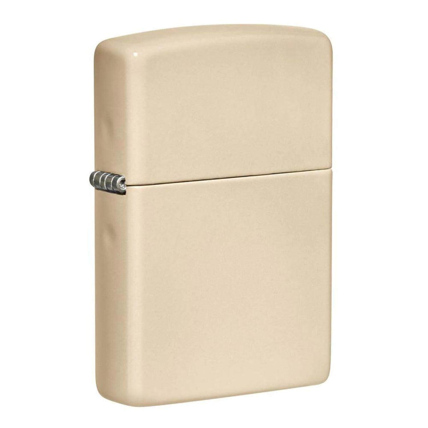 Αντιανεμικός αναπτήρας Zippo Sand 49453 σε μπεζ χρώμα της άμμου με ματ υφή και δυνατότητα χαράγματος για ένα προσωποποιημένο δώρο.