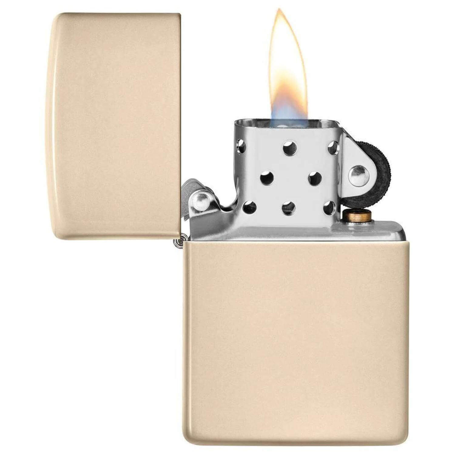 Αντιανεμικός αναπτήρας Zippo Sand 49453 σε μπεζ χρώμα της άμμου με ματ υφή και δυνατότητα χαράγματος για ένα προσωποποιημένο δώρο.
