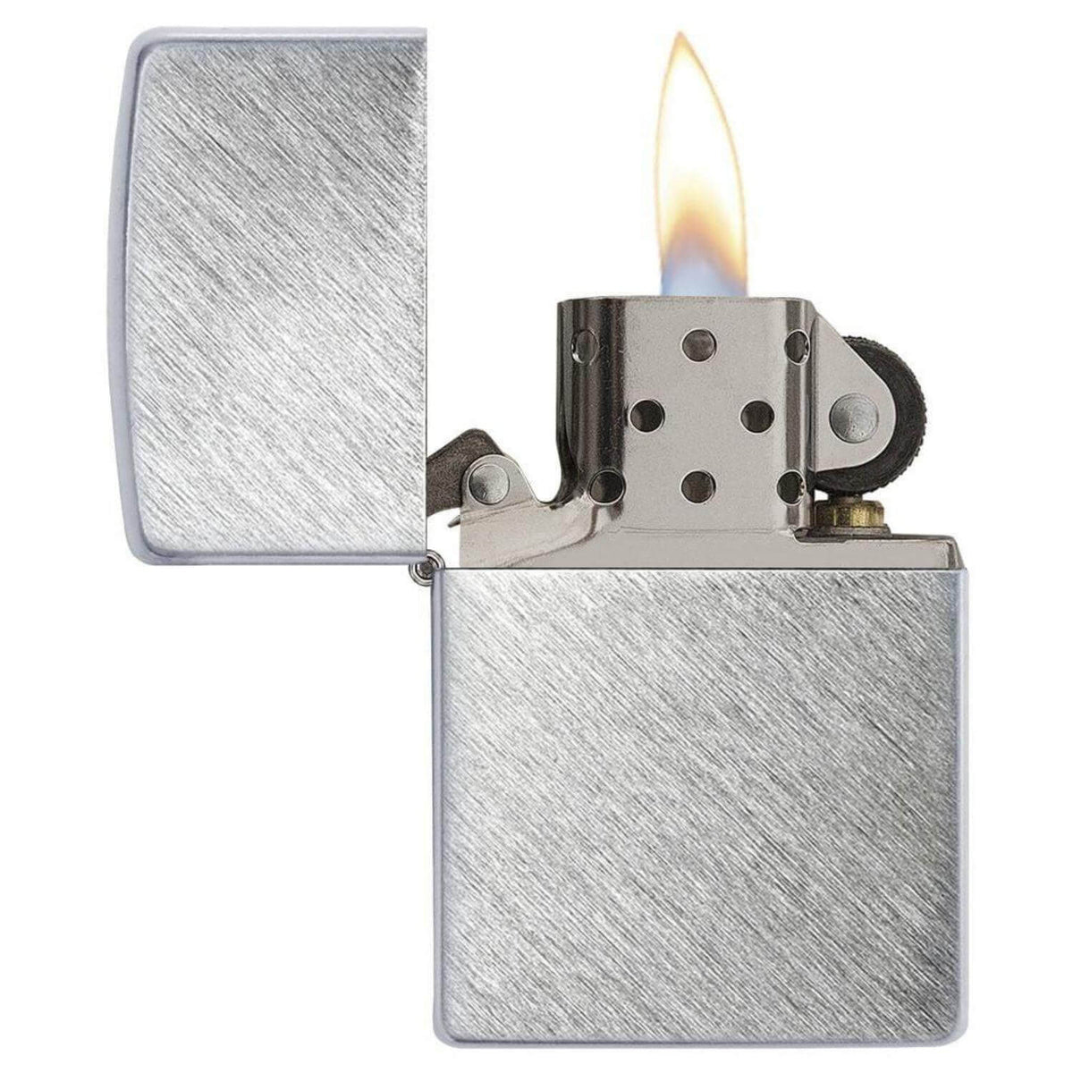 Αντιανεμικός αναπτήρας Zippo Silver Arch 24647 σε ασημί χρώμα με ματ υφή και δυνατότητα χαράγματος για ένα προσωποποιημένο δώρο.