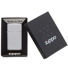 Αναπτήρας Zippo Slim Silver 1610 Αντιανεμικός