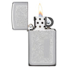 Αναπτήρας Zippo Silver Slim Venetia 1652 Αντιανεμικός