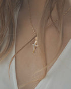 Βαπτιστικός Σταυρός για Κορίτσι CS016 Χρυσός 14K με Λευκόχρυσες Λεπτομέρειες & Ζιργκόν