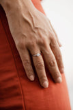 Μονόπετρο δαχτυλίδι Κ14 λευκόχρυσο