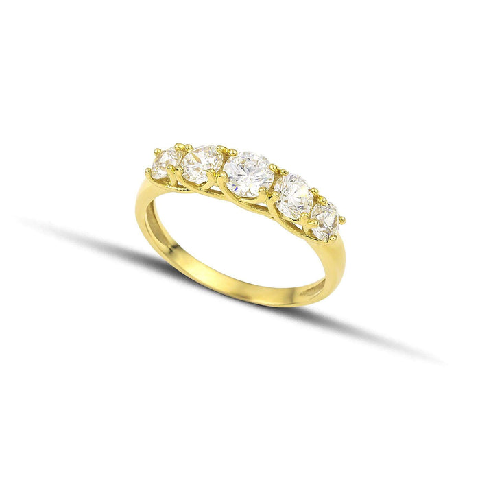 Χρυσό δαχτυλίδι Κ14 Σειρέ