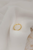 Χρυσό Δαχτυλίδι Κ14 με Λευκή Πέτρα