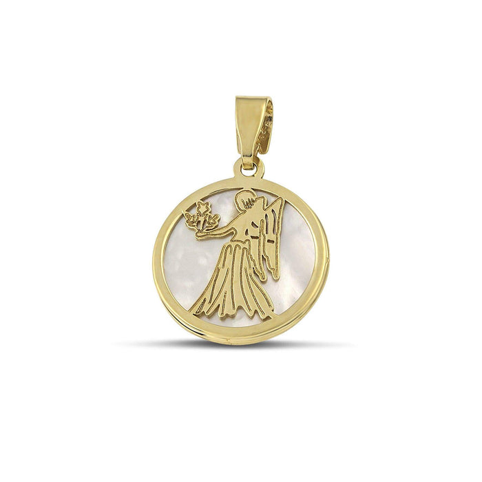 Χρυσό ζώδιο Κ9 παρθένος με φίλντισι