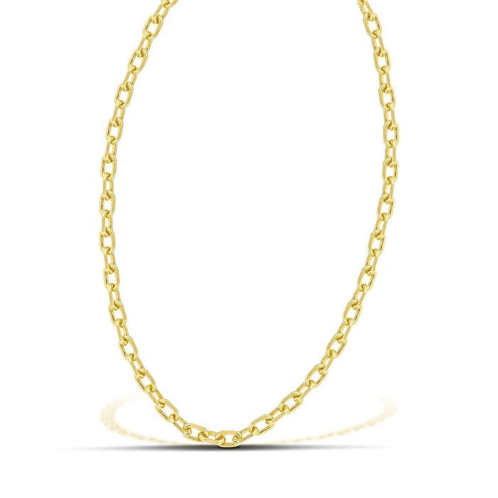 Ανδρική αλυσίδα λαιμού ασημένια 925, επιχρυσωμένη. 