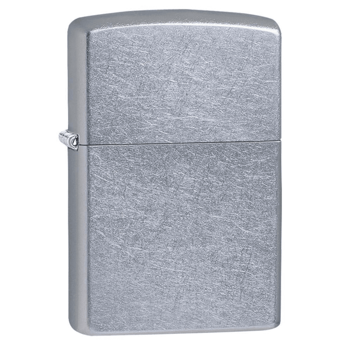 Αντιανεμικός αναπτήρας Zippo Street Chrome 207 σε ασημί χρώμα με ματ υφή και δυνατότητα χαράγματος για ένα προσωποποιημένο δώρο.