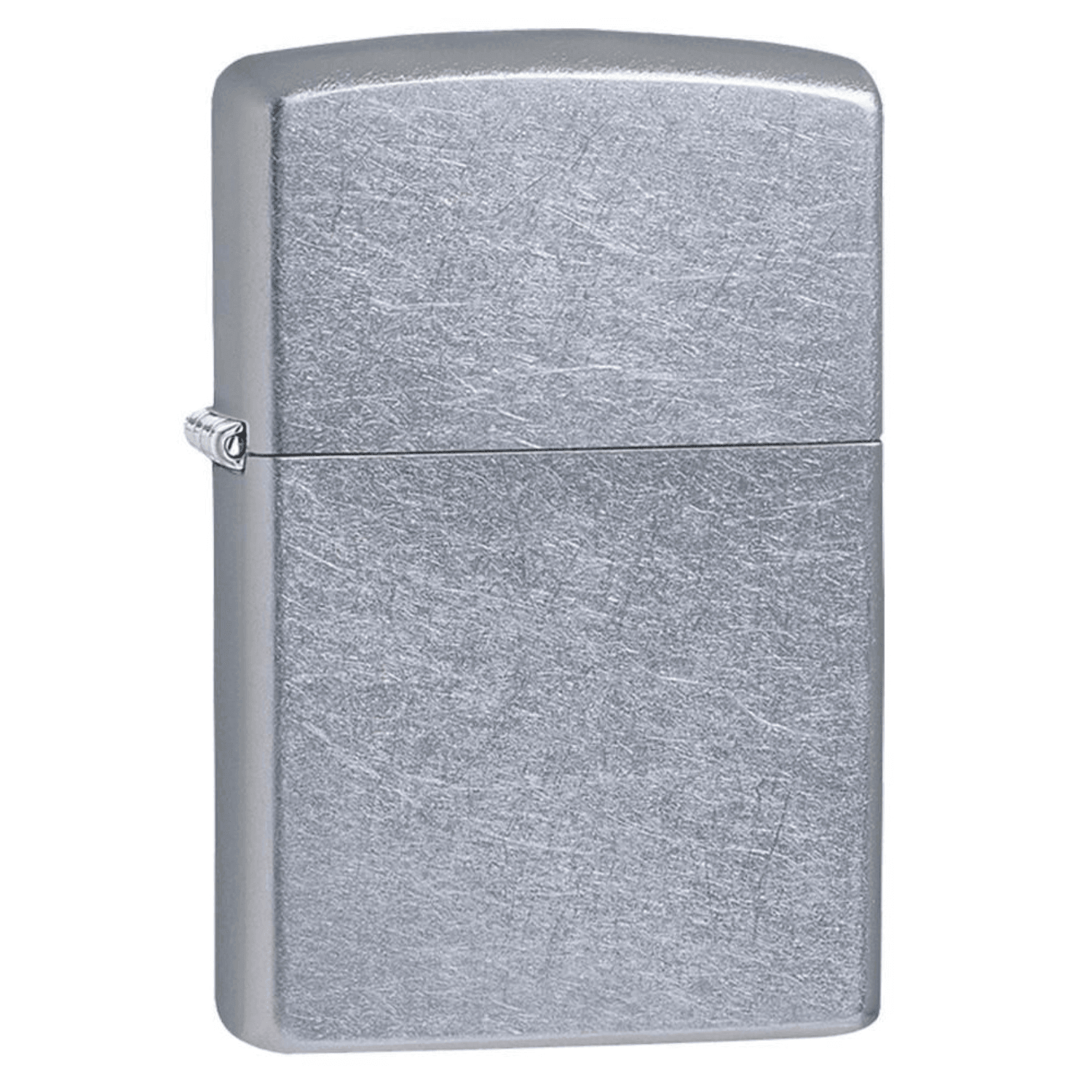 Αντιανεμικός αναπτήρας Zippo Street Chrome 207 σε ασημί χρώμα με ματ υφή και δυνατότητα χαράγματος για ένα προσωποποιημένο δώρο.