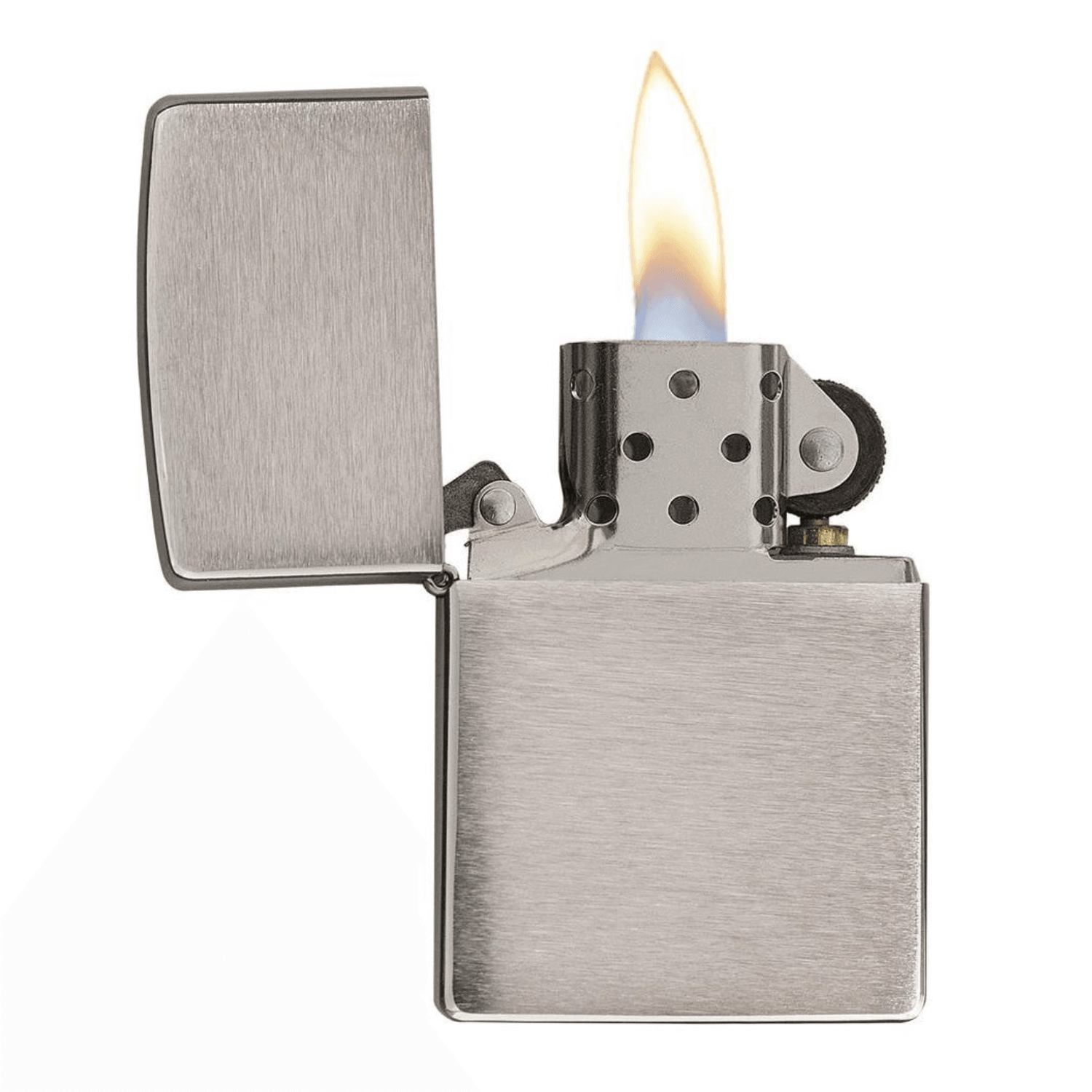 Αντιανεμικός αναπτήρας Zippo Street Chrome Matte 200 σε ασημί χρώμα με ματ υφή και δυνατότητα χαράγματος για ένα προσωποποιημένο δώρο.